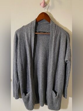 Talula Open-Front Gray Cardigan Sweater